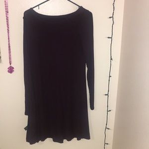 purple t-shirt dress
